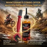 Motorcycle Chain Cleaning Brush & Premium Chain Lube 200ML Combo - Image 2
