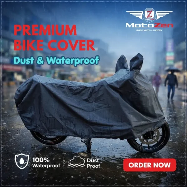 Premium Dust & Waterproof Motorcycle Cover-Universal