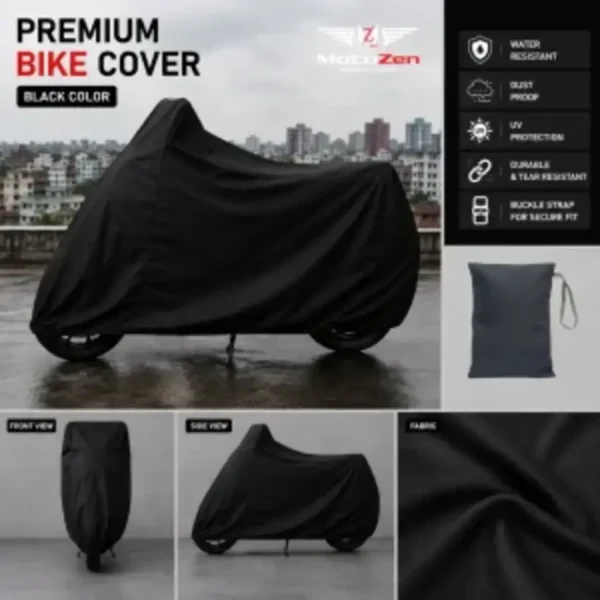 Dust & Waterproof Motorcycle Cover – Premium Edition | Sun & UV Protection