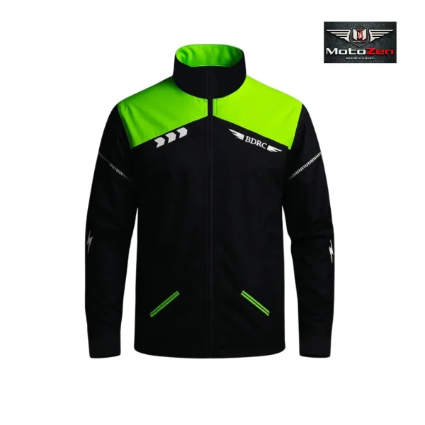 BDRC Premium Reflective Windbreaker Jacket – High-Visibility Riding Gear for Bikers