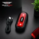 Helmet Tail Light (USB Rechargeable) – High Brightness LED Safety Light for Motorcycle Riders - Image 2