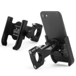 Motorcycle Metal Phone Holder | Universal Bike Handlebar Mobile Mount - Image 3