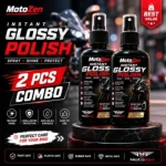 MotoZen Instant Glossy Polish 2 PCS Combo | Premium Bike Polish Spray for Instant Shine & Long-Lasting Protection