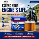 Suzuki Genuine Engine Oil Filter – Motorcycle Engine Oil Filter for Maximum Engine Protection