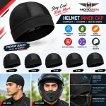 MotoZen Premium Motorcycle Helmet Inner Cap | Breathable & Sweat-Wicking Helmet Liner