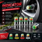 Tire Pressure Indicator Valve Caps | Tyre Pressure Monitoring Caps for Cars & Motorcycles